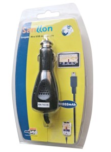 Cargador mechero Mini USB 2 Amperio